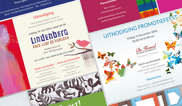 Ontwerp en opmaak proefschrift en uitnodiging, Thesis design